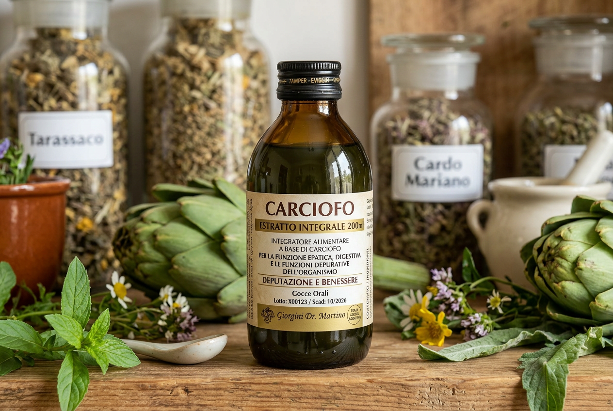 CARCIOFO ESTRATTO INTEGRALE 200 ML - GIORGINI DR. MARTINO -